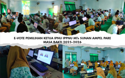 E-Vote Pemilihan Ketua IPNU–IPPNU Masa Bakti 2025-2026 MTs Sunan Ampel Pare